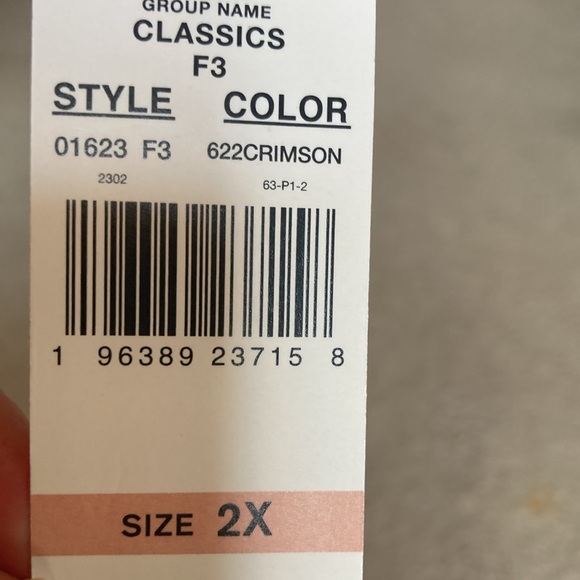 Alfred Dunner pullover red top with bling accents size 2X - Picture 12 of 17